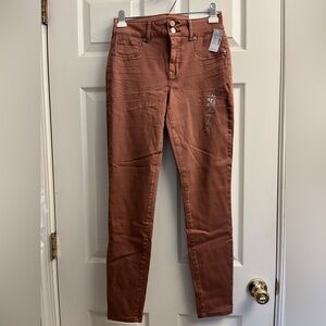 Maurice’s Women’s Rust Skinny Jeggings Jeans Highrise Small Regular New